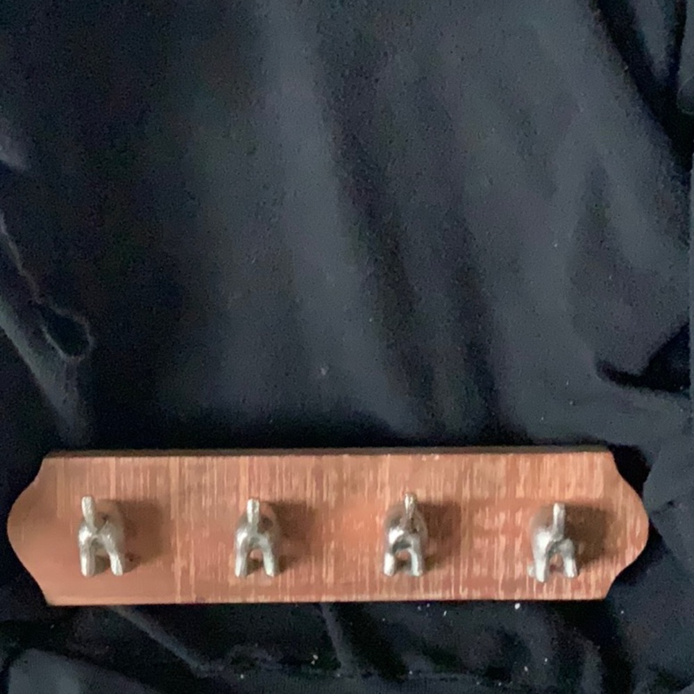 SOLID WOOD DOG TAIL COAT RACK-